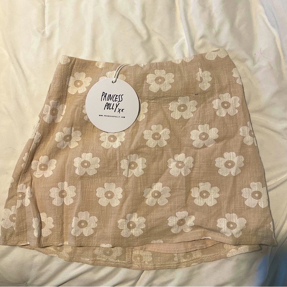 Princess Polly Beige Shelly Mini Skirt